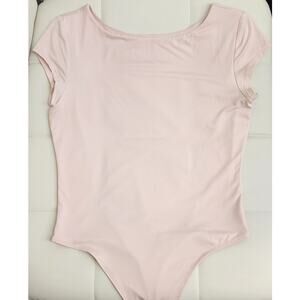 Fitted Boatneck Tee Bodysuit - M